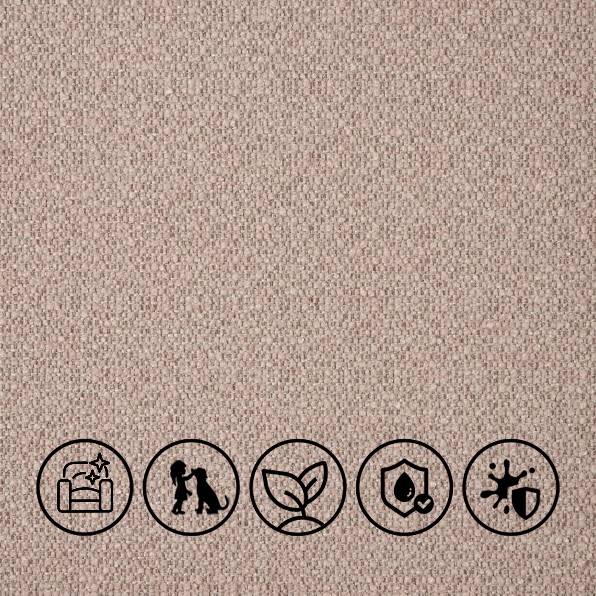 Luxury EasyClean Bouclé

EasyCare, Eco Friendly, Family Friendly, Stain Resistant, Waterproof

Composition: 100% Polyester (77% Recycled)

Seattle is a durable, easy-care boucle-like fabric with waterproof and stain-resistant technology, making spills effortless to clean. Its subtle woven pattern adds texture and style, while being environmentally friendly, perfect for family-friendly, practical interiors.